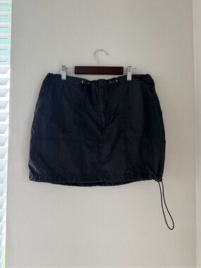 Cotton On Black Drawstring Mini Skirt
